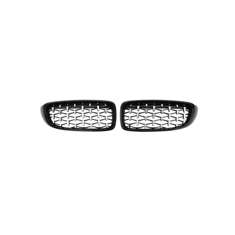 Kühlergrill Für M3 Für M4 F32 F33 F36 F80 F82 F83 2013-2017 Auto Frontstoßstange Diamantform Styling Kühlergrill Vorne(Black silver) von HXVGEGKPYK