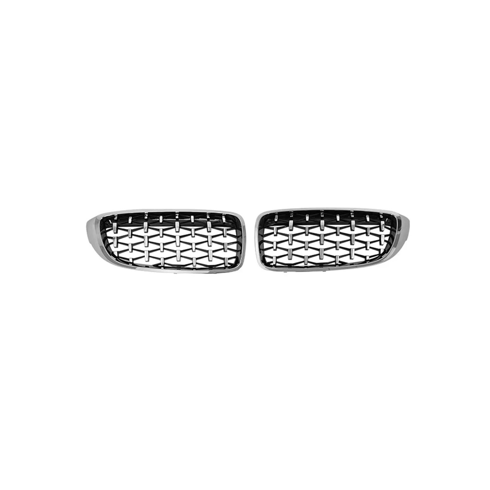 Kühlergrill Für M3 Für M4 F32 F33 F36 F80 F82 F83 2013-2017 Auto Frontstoßstange Diamantform Styling Kühlergrill Vorne(Silver) von HXVGEGKPYK