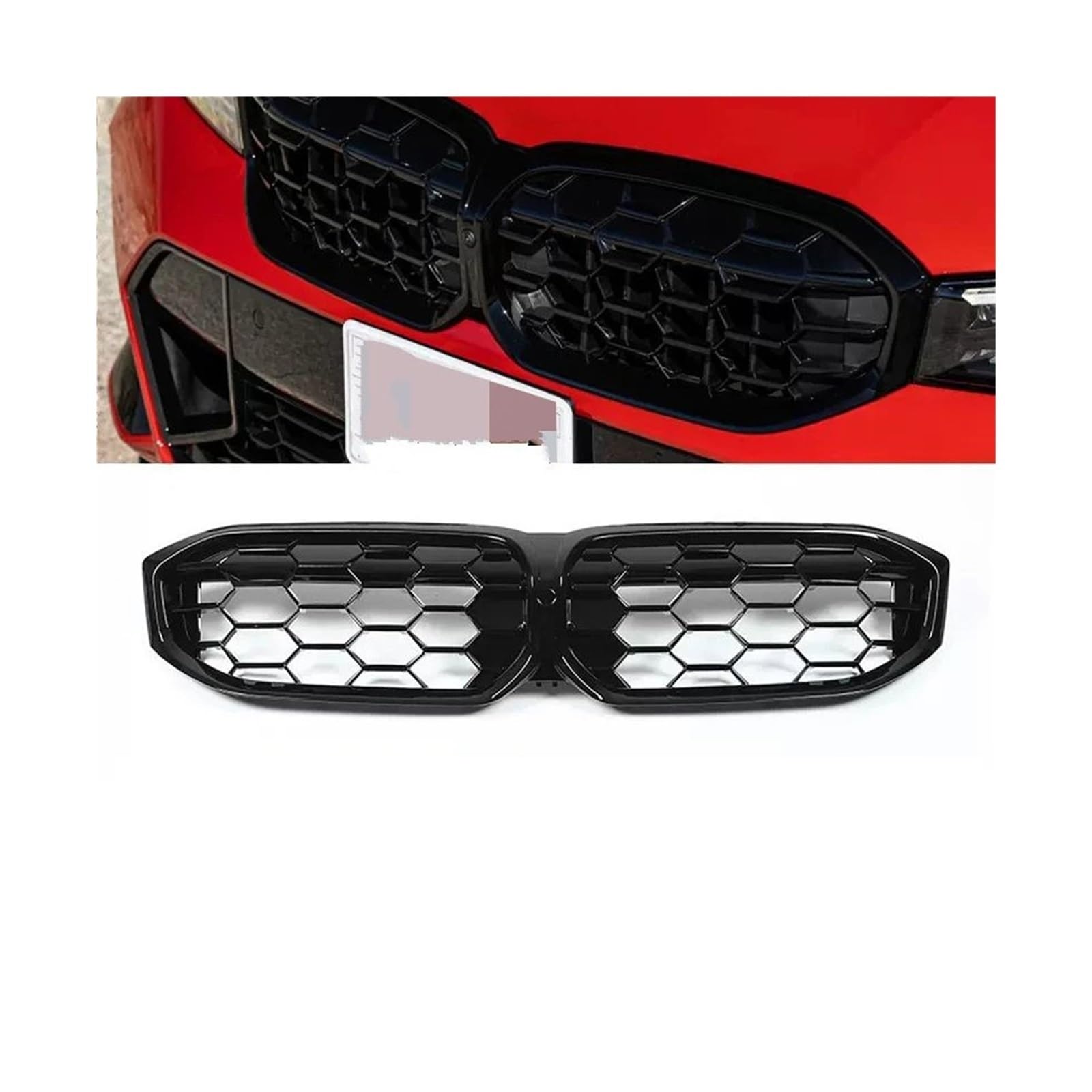 Kühlergrill Für M3 G20 318i 320i M340i 2019 2020 2021 2022 2023 Auto Front Nierengrill Kühlergrill Vorne(23 GBlack) von HXVGEGKPYK