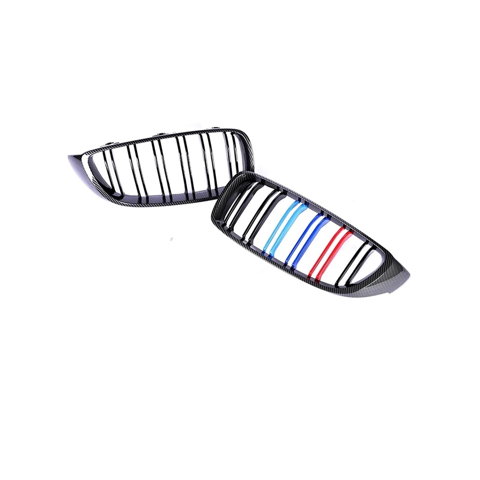 Kühlergrill Für M4 F32 F33 F36 F80 F82 F83 2013-2020 Glänzend Schwarz Front Lower Bumper Niere Grill Kühlergrill Vorne(Carbon Look) von HXVGEGKPYK