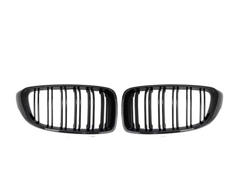 Kühlergrill Für M4 Style F32 F33 F36 F80 F82 425i 430i 440i 435i Cabriolet Coupe 2013-2020 2019 Auto Front Nierengrill Lamellengrill Front Kühlergrille(Double-Carbon Look) von HXVGEGKPYK