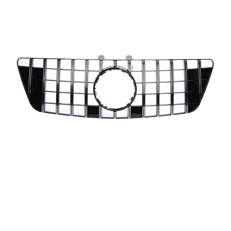 Kühlergrill Für ML-Klasse W164 320 350 430 550 Für GT Style 2006-2011 Auto Schwarz Silber Grill Frontstoßstange Kühlergrill Front Kühlergrille(Chrome 09-11) von HXVGEGKPYK