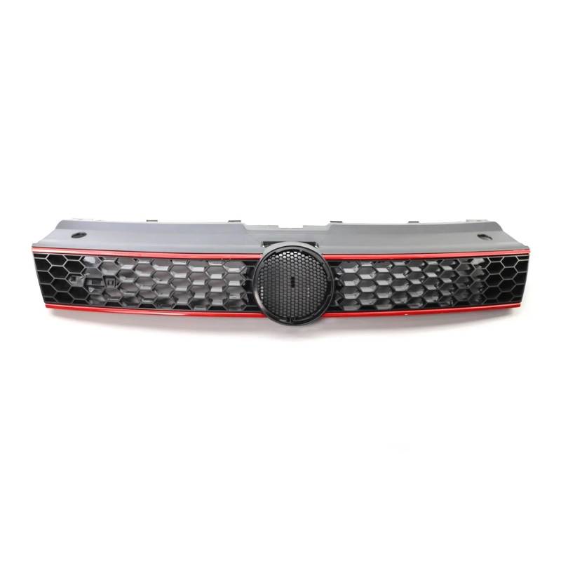 Kühlergrill Für Polo 6R Für GTI Style 2009-2014 2013 Auto Vorderen Stoßfänger Kühlergrill Mesh Center Racing Grills Honeycomb Mesh Front Kühlergrille von HXVGEGKPYK