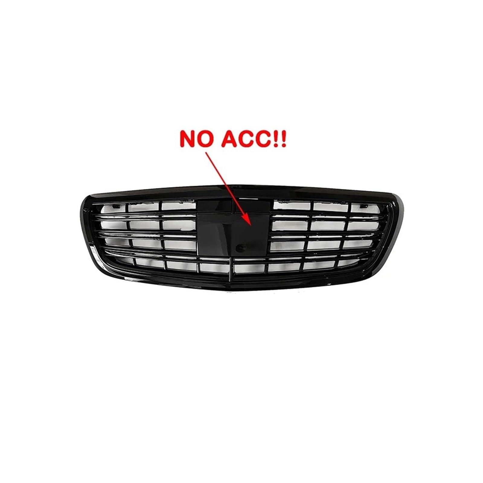 Kühlergrill Für S Für Klasse W222 S350 S450 S500 S320 2014-2019 Kühlergrill Grills Kühler Motorkühlung Kühlergrill Vorne(No Acc(Balck)) von HXVGEGKPYK