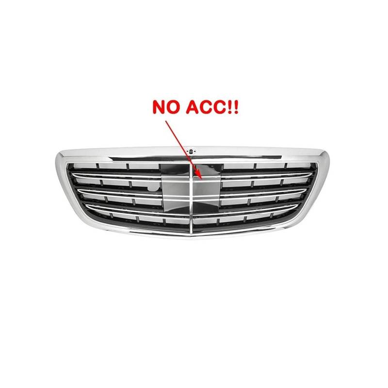 Kühlergrill Für S Für Klasse W222 S350 S450 S500 S320 2014-2019 Kühlergrill Grills Kühler Motorkühlung Kühlergrill Vorne(No Acc(Silver)) von HXVGEGKPYK