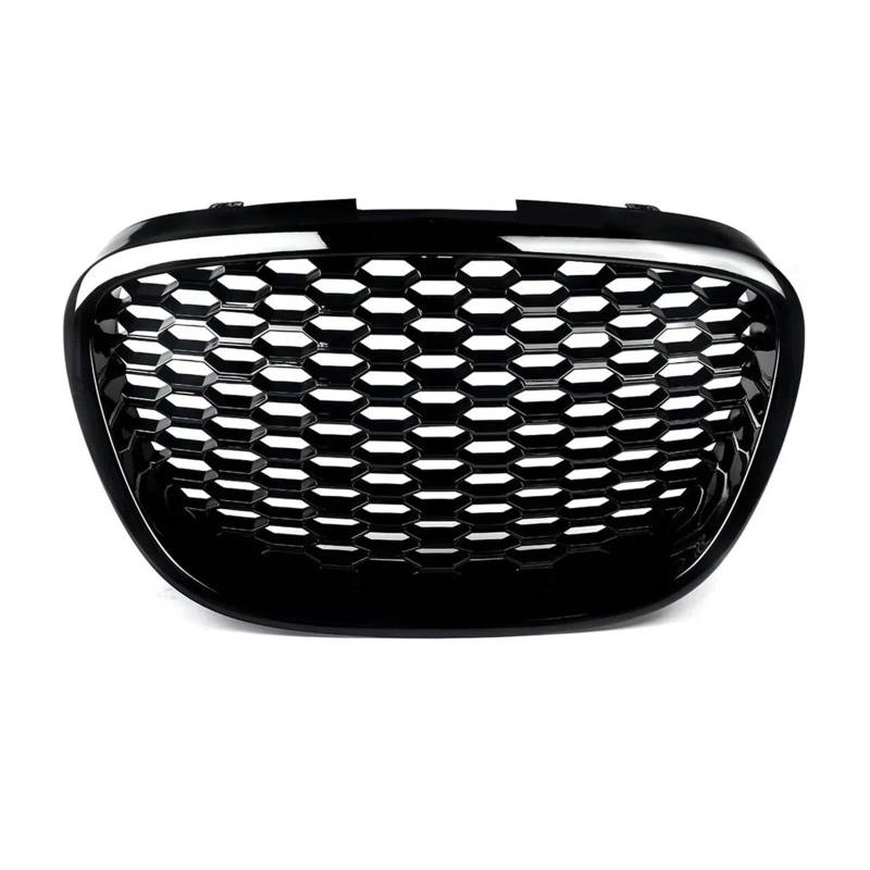 Kühlergrill Für Seat Für Leon MK2 1P Für Altea Für Toledo Mk3 2004-2009 Auto-Front-Wabengrill Mesh-Grill Frontstoßstangengrill Front Kühlergrille(Glossy Black) von HXVGEGKPYK