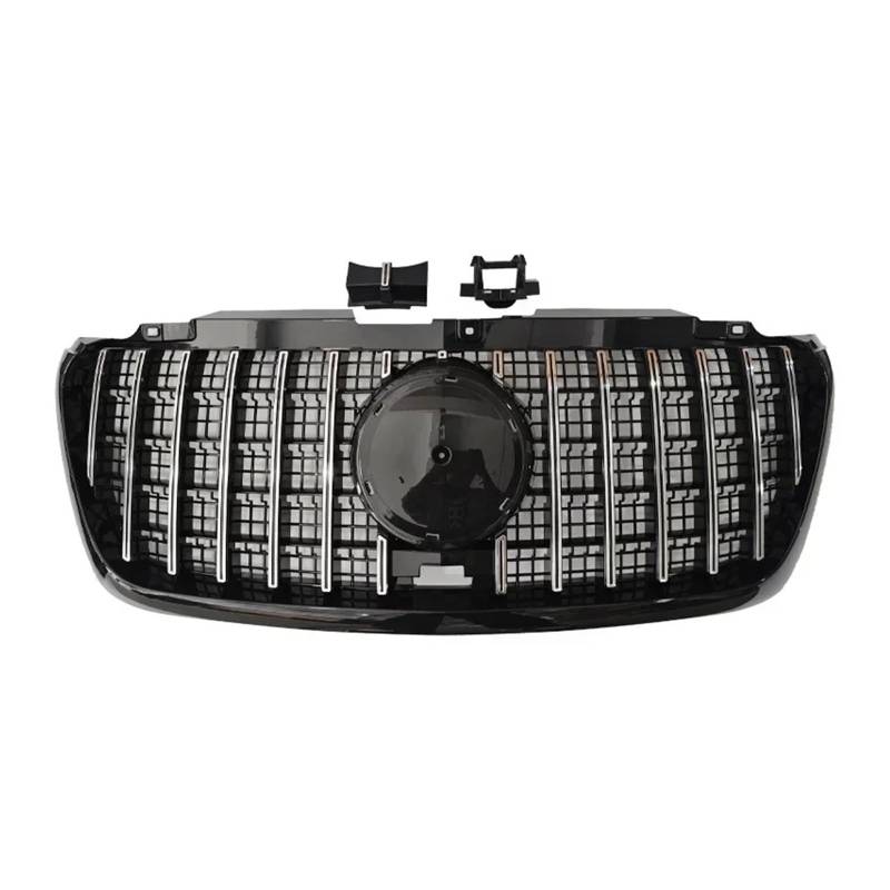 Kühlergrill Für Sprinter W907 2018 2019 2020 2021 2022 2023 2024 Autogrills Facelift Frontgrill ABS Racing Grill Front Kühlergrille(Silver) von HXVGEGKPYK