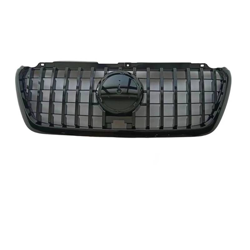 Kühlergrill Für Sprinter W907 2018 2019 2020 2021 2022 2023 Auto Frontstoßstangengrill Schwarz Silber Mesh Zubehör Front Kühlergrille(Black) von HXVGEGKPYK