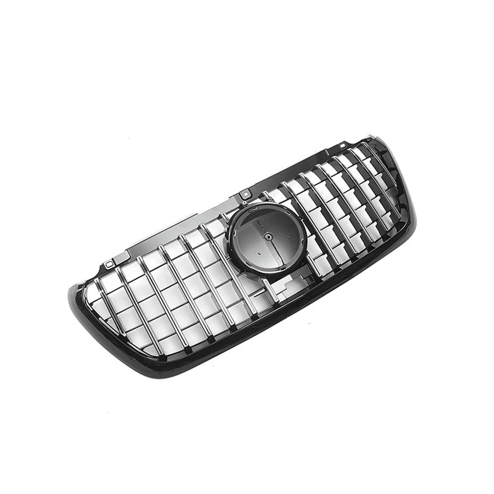 Kühlergrill Für Sprinter W907 2018 2019 2020 2021 2022 2023 Auto Frontstoßstangengrill Schwarz Silber Mesh Zubehör Front Kühlergrille(Silver) von HXVGEGKPYK