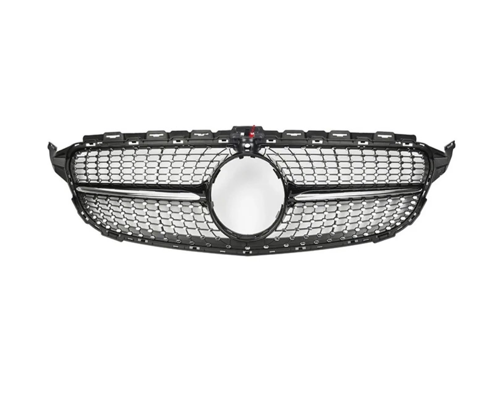 Kühlergrill Für W205 C180 C200 C250 2014 2015 2016 2017 2018 Auto Diamant Grill Front Mesh Grille Grille Front Stoßstange Gril Teil Front Kühlergrille(with Camera Hole) von HXVGEGKPYK
