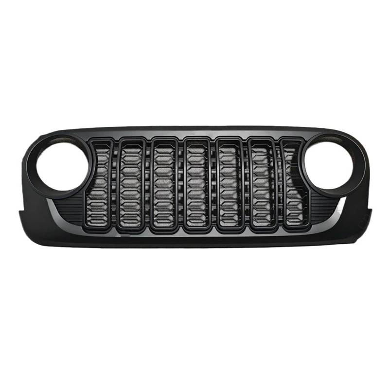 Kühlergrill Für Wrangler Für JK Für JL Style 2007-2017 2016 Auto Frontstoßstange Mesh Grille Upgrade Grill ABS Tuning Design Offroad Front Kühlergrille von HXVGEGKPYK