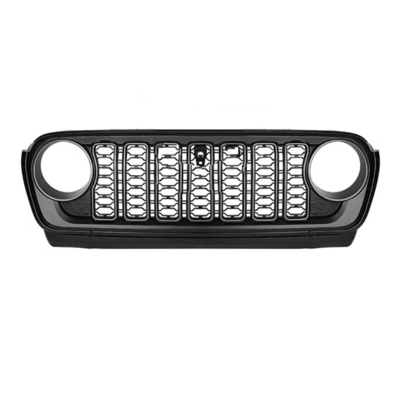Kühlergrill Für Wrangler Für JL 2018-2024 Kühlergrillteil Aussehen Wie Frontgesicht Mittleres Netz Ändern Grille Upgrade BIS 2024 Front Kühlergrille(with Camera Hole) von HXVGEGKPYK