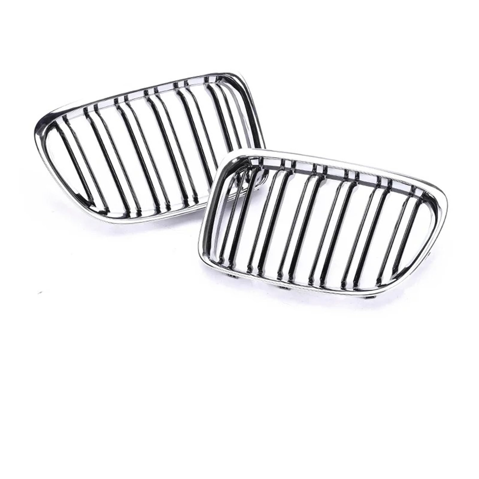 Kühlergrill Für X1 E84 2009-2016 Auto Carbon Look Front Niere M Farbe Racing Stoßstange Kühlergrill Abdeckung Refiting Grill Teile Front Kühlergrille(Dual Chrome Black) von HXVGEGKPYK