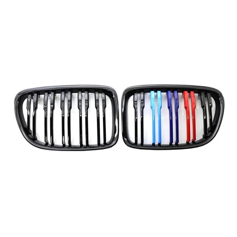 Kühlergrill Für X1 E84 2010 2011 2012 2013 2014 2015 Auto Nierengrills Ersatz Glanz Schwarz M Farbe Doppellamellen Front Kühlergrille von HXVGEGKPYK