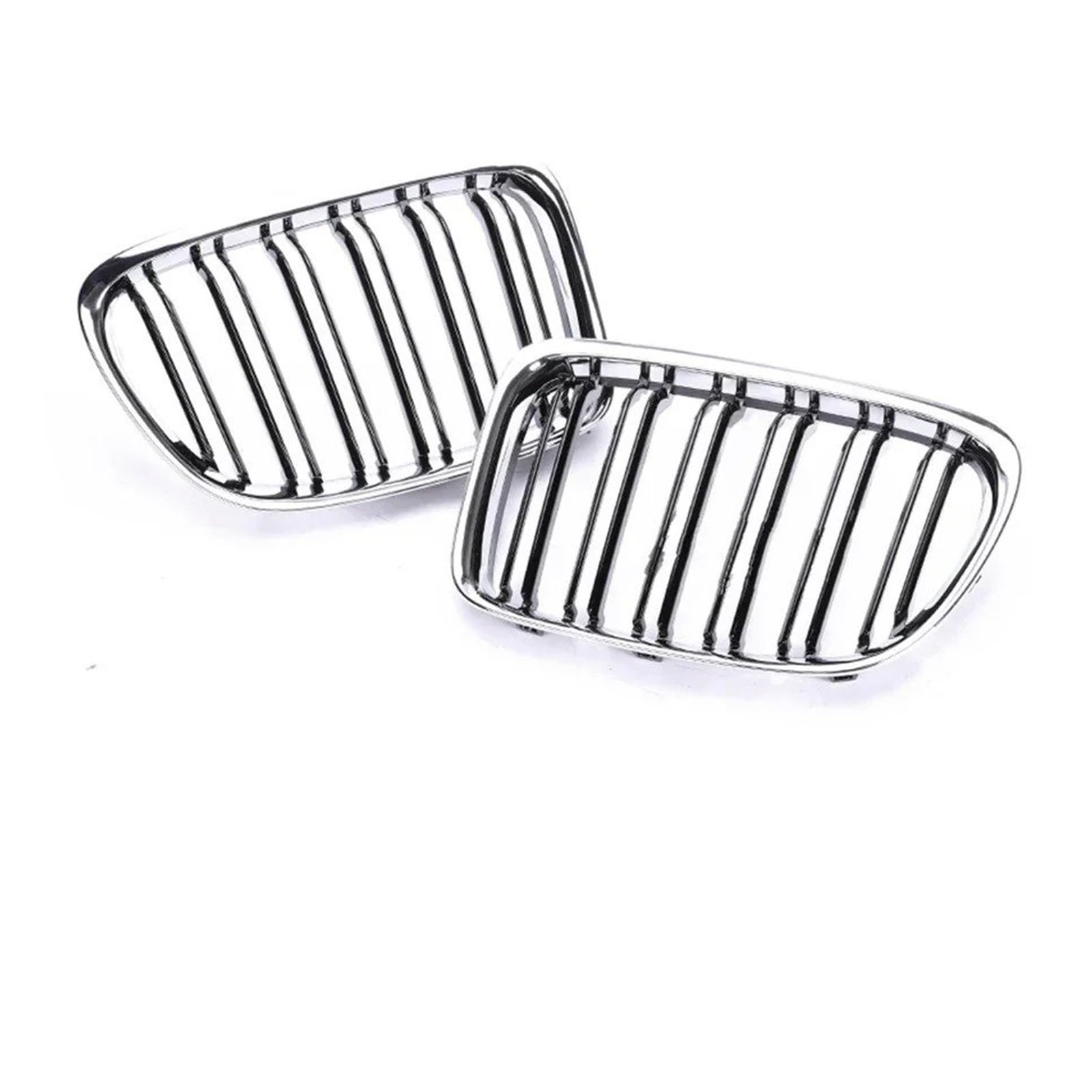 Kühlergrill Für X1 E84 SDrive XDrive 2009-2016 Front Refiting Racing Grill Chrom Schwarz Stoßstange Niere M Farbe Grille Abdeckung Front Kühlergrille(Dual Chrome Black) von HXVGEGKPYK