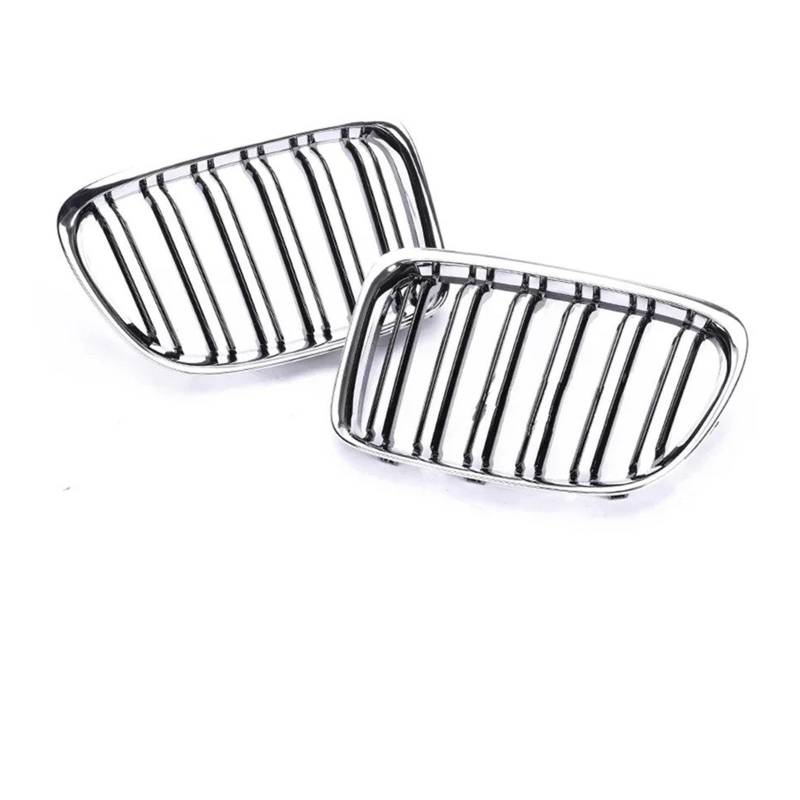 Kühlergrill Für X1 E84 SDrive XDrive 2009-2016 Front Refiting Racing Grill Chrom Schwarz Stoßstange Niere M Farbe Grille Abdeckung Front Kühlergrille(Dual Chrome Black) von HXVGEGKPYK