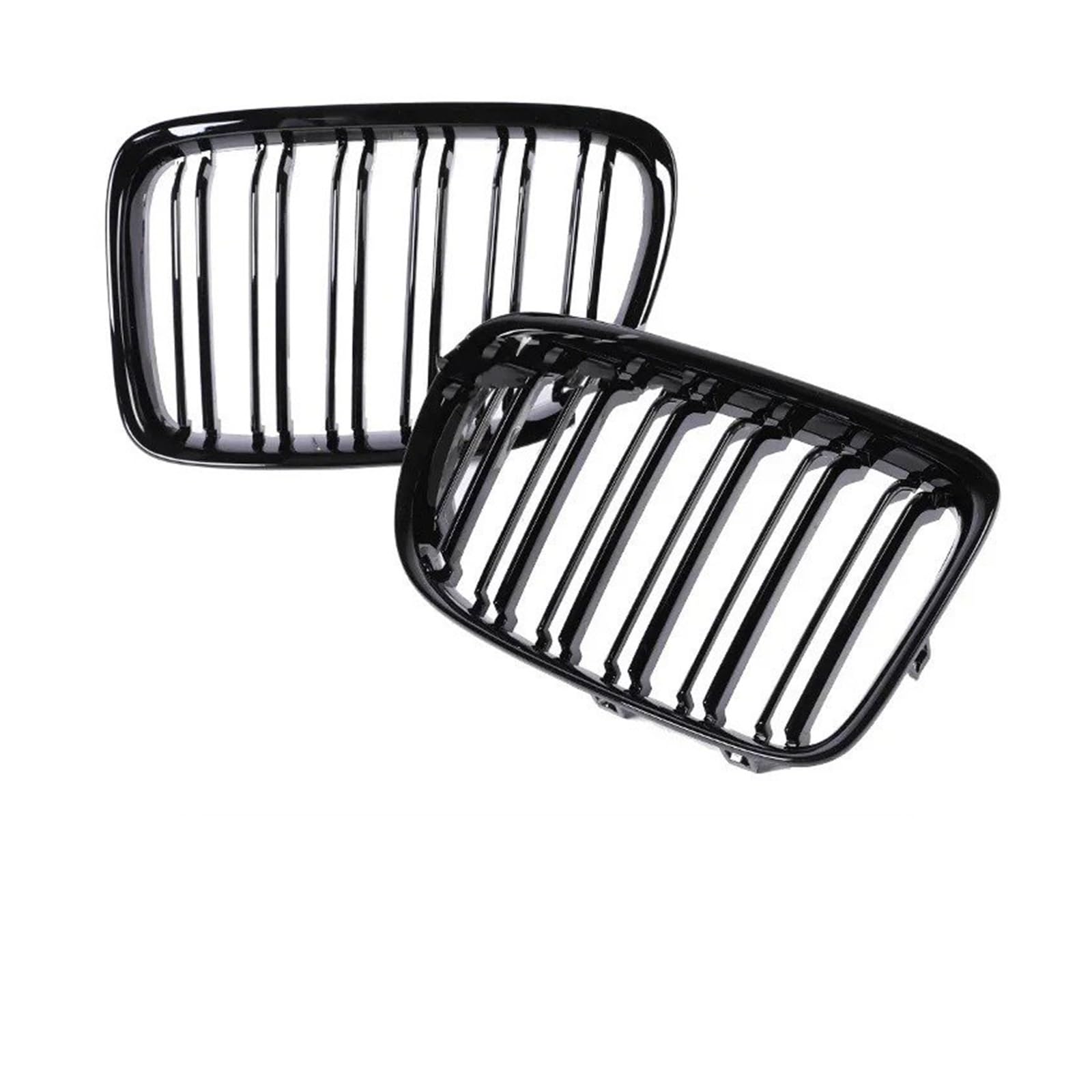 Kühlergrill Für X1 E84 SDrive XDrive 2009-2016 Front Refiting Racing Grill Chrom Schwarz Stoßstange Niere M Farbe Grille Abdeckung Front Kühlergrille(Dual Glossy Black) von HXVGEGKPYK