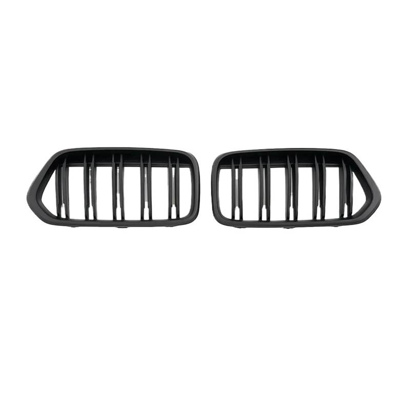 Kühlergrill Für X2 F39 2018-2021 Auto Doppellamellen Glanz M-Farbe Frontgrill Gitter Nierengrill Ersatz Frontstoßstangengrill Front Kühlergrille(D Matte Black) von HXVGEGKPYK