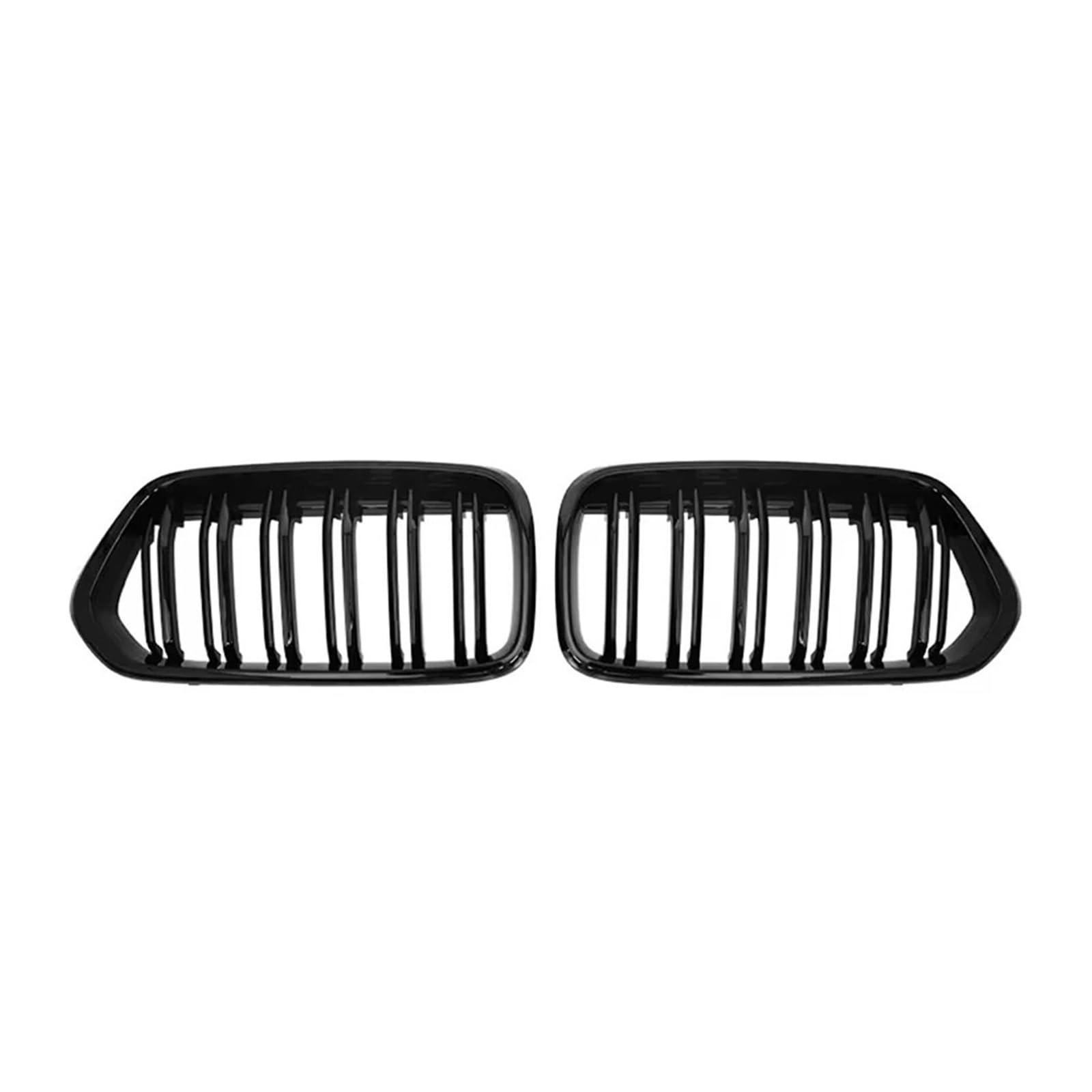 Kühlergrill Für X2 F39 2018-2021 Car Diamonds Style Frontstoßstangengitter Glänzend Schwarz Einzel- Und Doppellinien-Renngitter Front Kühlergrille(Double-Glossy Black) von HXVGEGKPYK