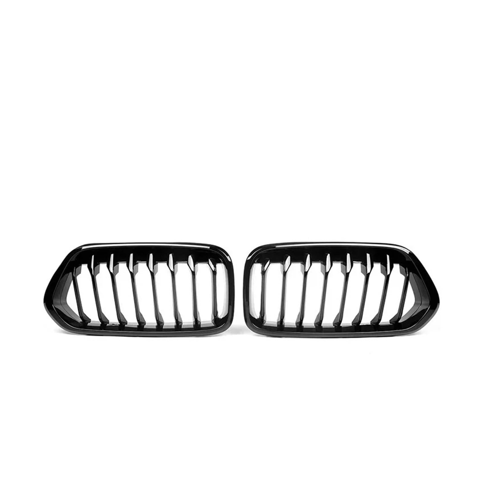 Kühlergrill Für X2-Serie F39 2018–2023 2022 Auto Piano Black Frontstoßstange Nierengitter Doppellamellen-Renngitter Zubehör Front Kühlergrille(Single Gloss Black) von HXVGEGKPYK
