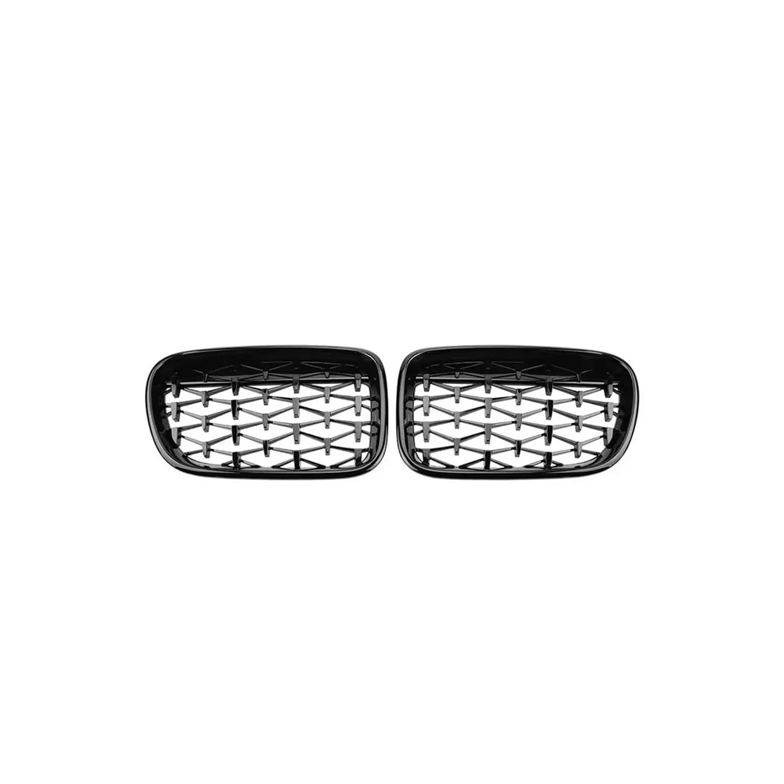 Kühlergrill Für X3 F25 2010-2013 Auto Vorderen Stoßfänger Haube Gitter Chrom Silber Diamanten Kühlergrill Vorne(Diamond-Glossy Black) von HXVGEGKPYK