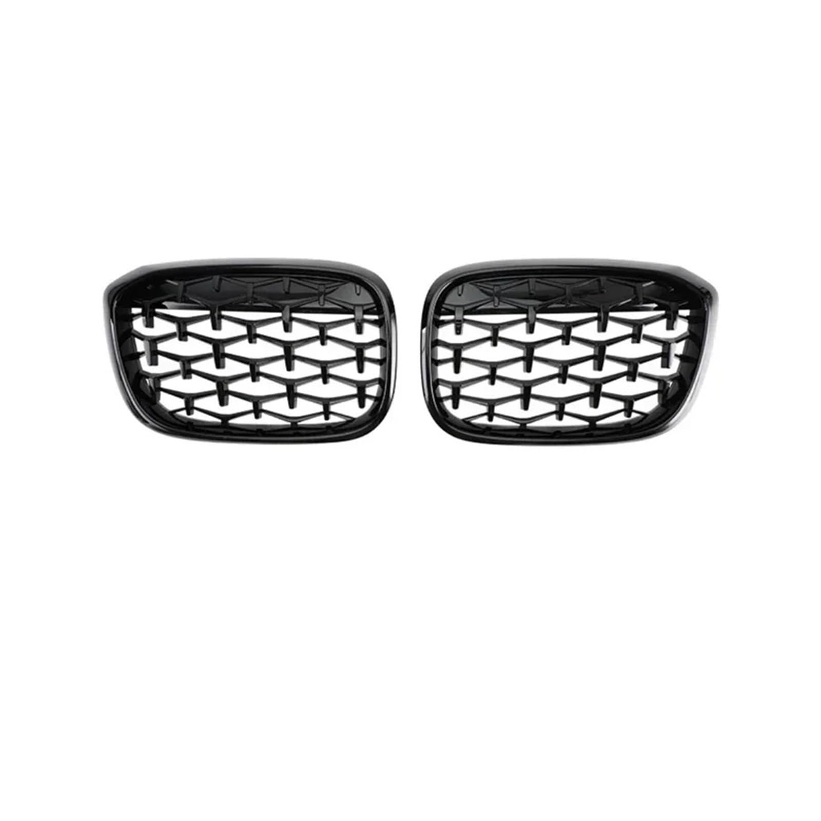 Kühlergrill Für X3 Für X4 G01 G02 G08 2017-2021 Auto Front Nierengrill Grills Silber Und Schwarz Diamond Style Racing Grills Tuning Front Kühlergrille(Gloss Black) von HXVGEGKPYK