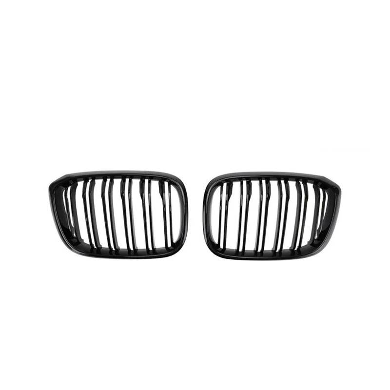 Kühlergrill Für X3 G01 Für X4 G02 2018 2019 2020 2021 Auto Front Nieren Grills Gloss Black Tuning Grille Front Kühlergrille(18-21 Dual Slat) von HXVGEGKPYK