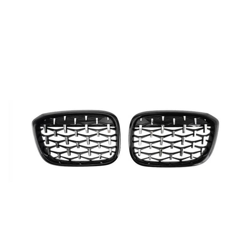 Kühlergrill Für X3 G01 Für X4 G02 2018 2019 2020 2021 Auto Front Nieren Grills Gloss Black Tuning Grille Front Kühlergrille(18-21 Silver) von HXVGEGKPYK