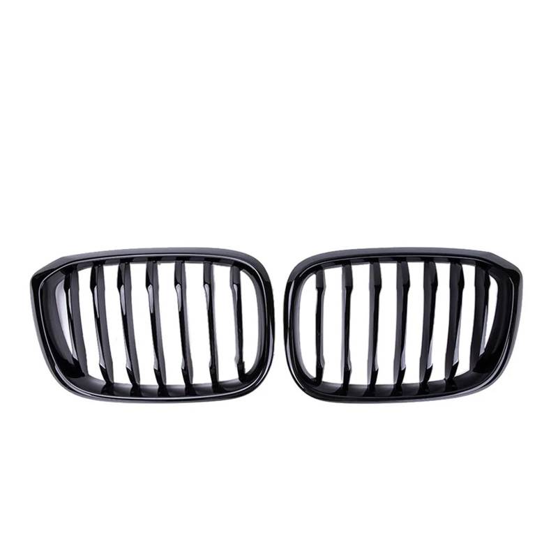 Kühlergrill Für X4 Für X3 G01 G02 G08 2018-2021 Auto Front Nierengrill Single Line 1-Lamelle Glanz Matt Schwarz Stoßstange Racing Grills Front Kühlergrille(Glossy Black) von HXVGEGKPYK
