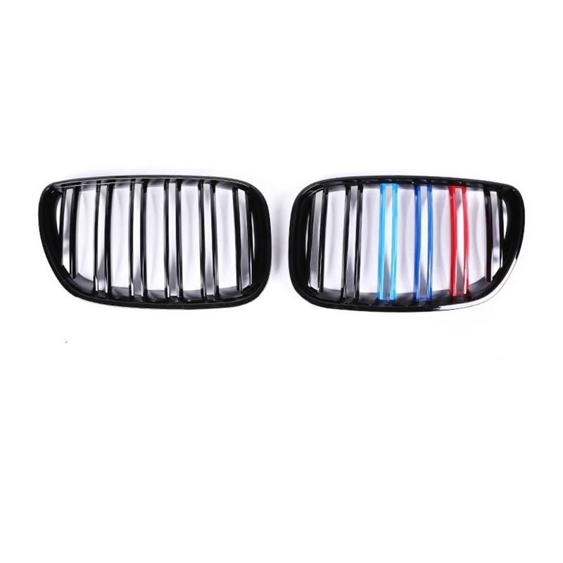 Kühlergrill Für X5 E53 X5M Für M Style 1999-2004 2005 2006 Autoinnenkühlergrillabdeckung Schwarzglanz Frontstoßstange Nierengrill Front Kühlergrille(Dual M Style 03-06) von HXVGEGKPYK