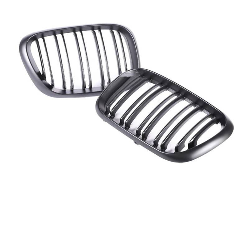 Kühlergrill Für X5 E53 X5M Für M Style 1999-2004 2005 2006 Autoinnenkühlergrillabdeckung Schwarzglanz Frontstoßstange Nierengrill Front Kühlergrille(Matte Black 99-03) von HXVGEGKPYK