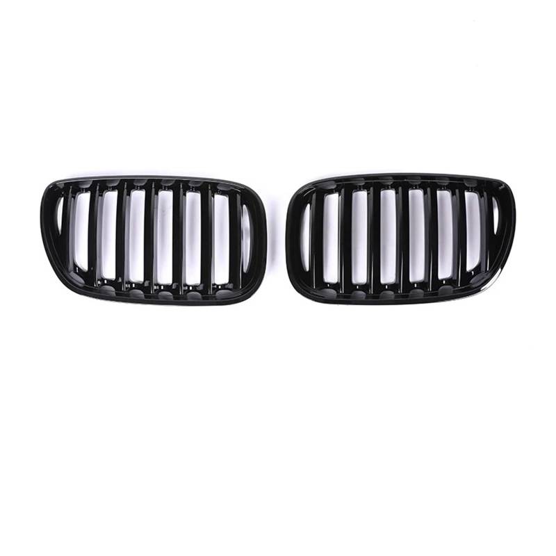 Kühlergrill Für X5 E53 X5M Für M Style 1999-2004 2005 2006 Autoinnenkühlergrillabdeckung Schwarzglanz Frontstoßstange Nierengrill Front Kühlergrille(Single Black 03-06) von HXVGEGKPYK