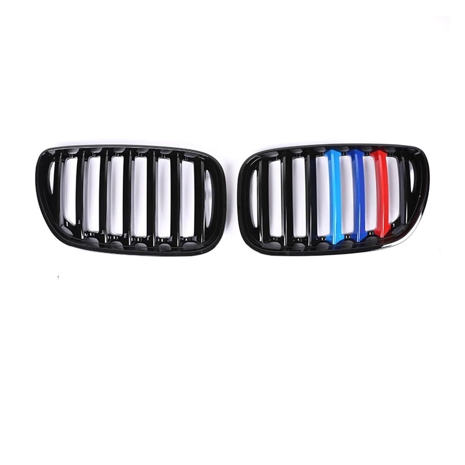Kühlergrill Für X5 E53 X5M Für M Style 1999-2004 2005 2006 Autoinnenkühlergrillabdeckung Schwarzglanz Frontstoßstange Nierengrill Front Kühlergrille(Single M Style 03-06) von HXVGEGKPYK