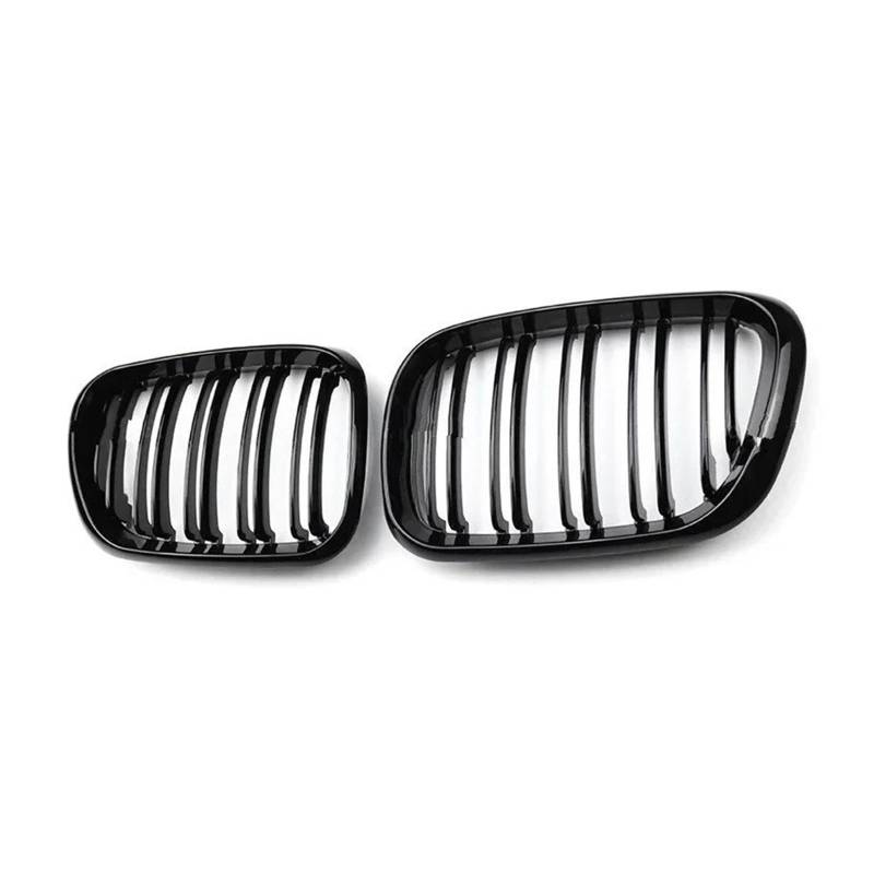 Kühlergrill Für X5 E70 2007-2013 Für X6 E72 E71 2008-2014 Auto Frontstoßstangengrill Sportgrill Doppellamellenlinie Kindey Grills Front Kühlergrille(Black) von HXVGEGKPYK