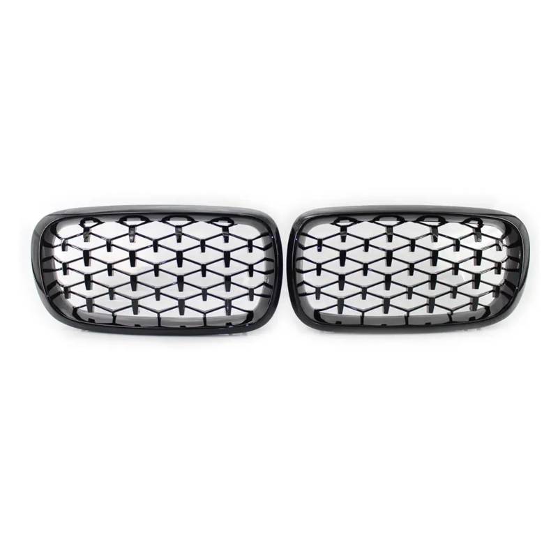 Kühlergrill Für X5 F15 Für X6 F16 2014-2018 2017 2016 Autogrill Frontersatz Nierengrill Diamant Meteor Style Chrom Schwarz Front Kühlergrille(Black) von HXVGEGKPYK