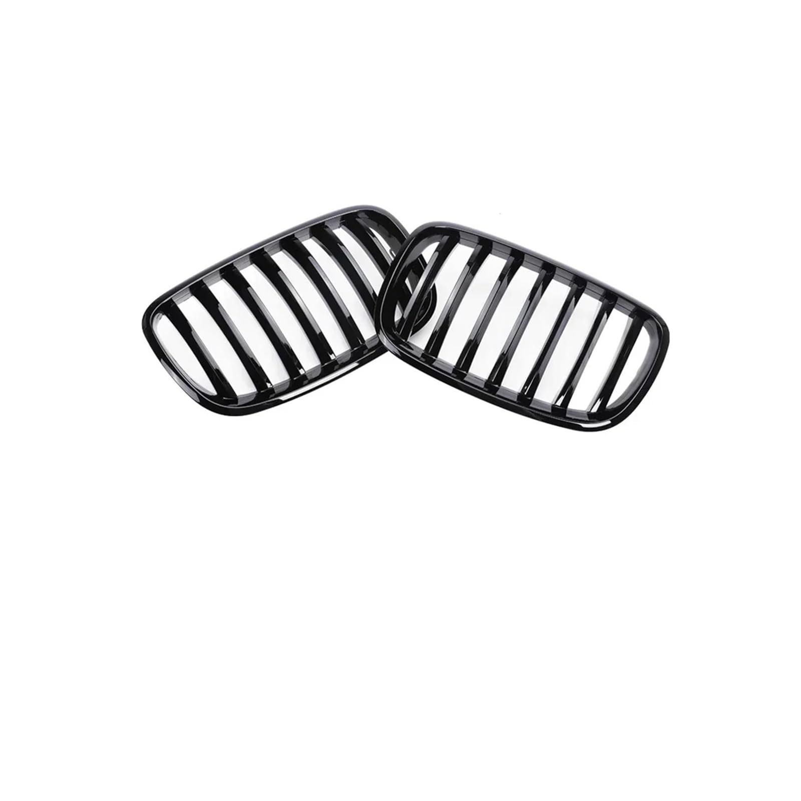 Kühlergrill Für X5 Für X6 35d 30i 50i E70 E71 2007-2013 Front Niere Carbon Kühlergrill Kühler Racing Grill Kühlergrill Vorne(Single Gloss Black) von HXVGEGKPYK