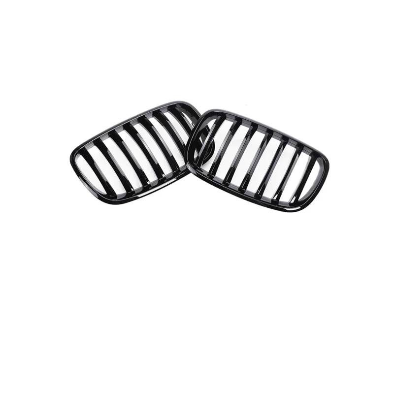 Kühlergrill Für X5 Für X6 35d 30i 50i E70 E71 2007-2013 Front Niere Carbon Kühlergrill Kühler Racing Grill Kühlergrill Vorne(Single Gloss Black) von HXVGEGKPYK