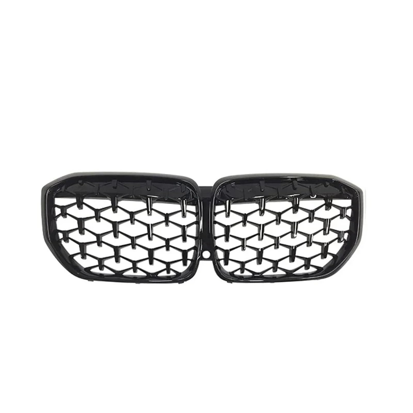 Kühlergrill Für X5 G05 2019-2023 Auto Frontstoßstangengitter Glänzend Doppellinie Racing Dual Lamellengitter Chrom Silber Diamanten Stil Front Kühlergrille(Diamond-Glossy Black) von HXVGEGKPYK
