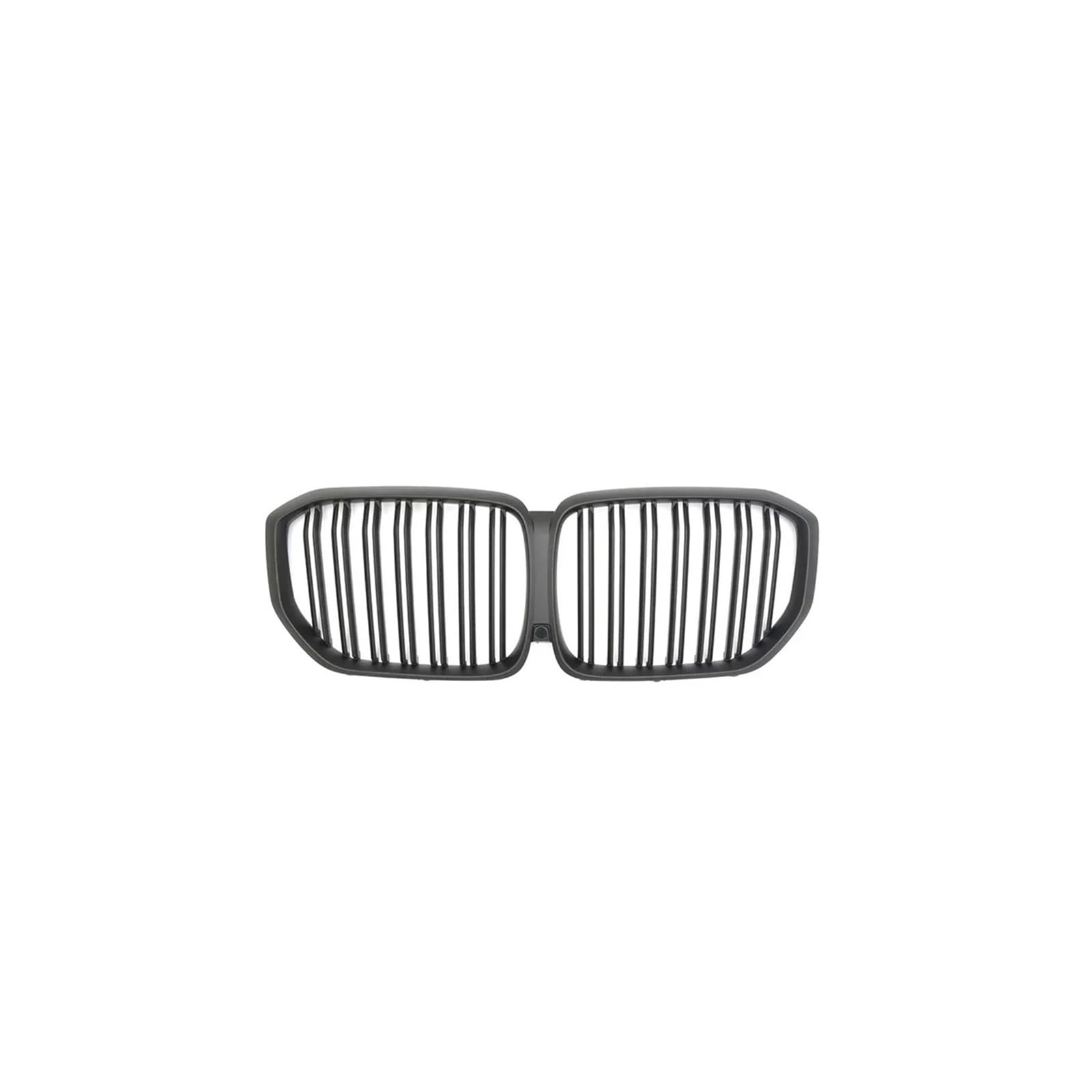 Kühlergrill Für X5 G05 2019-2023 Auto Frontstoßstangengitter Glänzend Double Line Style Racing Dual Lamellengitter Kühlergrill Vorne(Double-Matte Black) von HXVGEGKPYK
