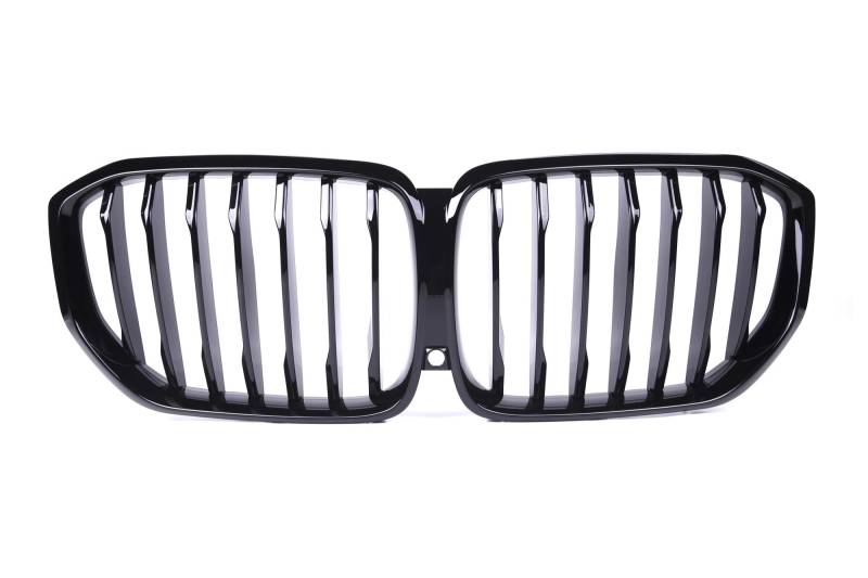 Kühlergrill Für X5 G05 X5M F95 2019-2022 Auto-Ersatz-Frontkühlergrillhaube ABS 1-Lamellen-Styling Frontstoßstange Renngrill Front Kühlergrille(1 Slat Gloss Black) von HXVGEGKPYK
