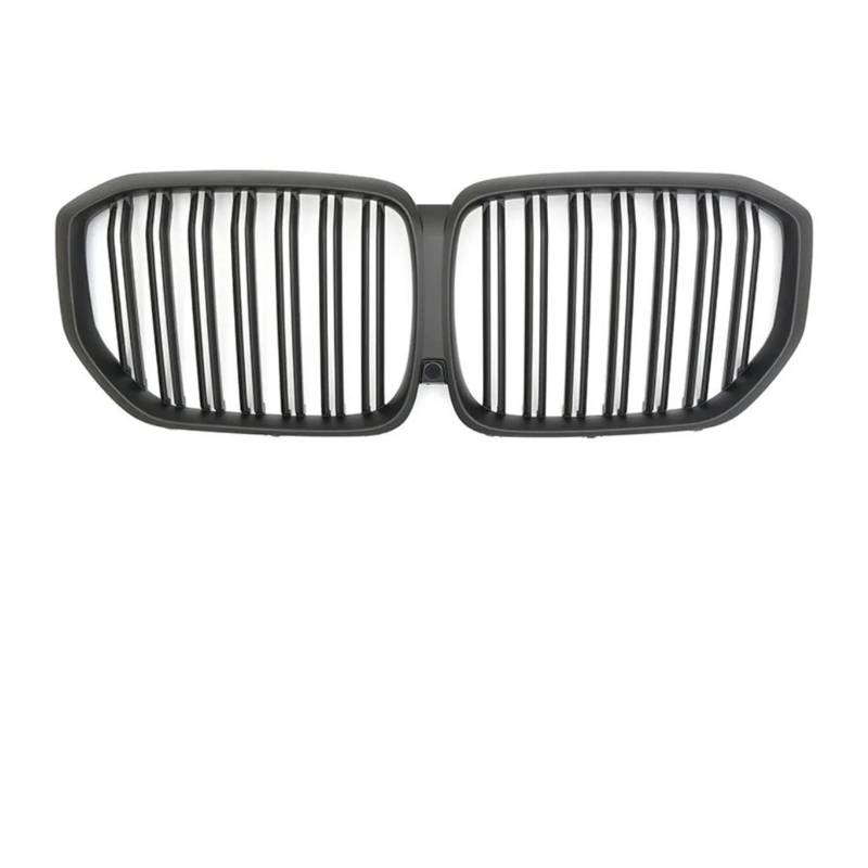 Kühlergrill Für X5-Serie G05 2019–2023 Auto-Front-Kühlergrill-Haube ABS Racing Grill-Lamelle Glanzschwarz Ersatz-Frontgrill Front Kühlergrille(Matte Black 2 Line) von HXVGEGKPYK