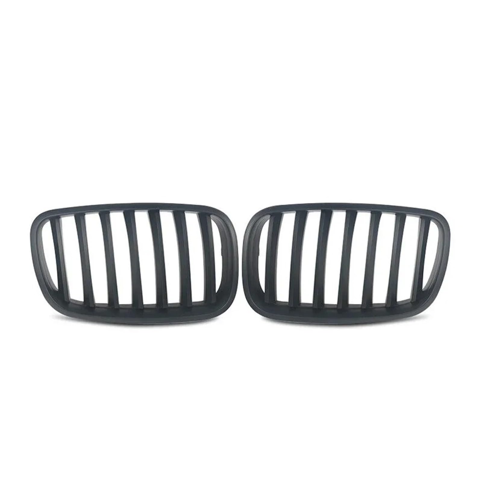 Kühlergrill Für X6 E71 Für X5 E70 2007-2014 Schwarz Single Line Style Doppelte Doppellamellen Renngrills Chrom Front Upper Grills Front Kühlergrille(Single-Matte Black) von HXVGEGKPYK