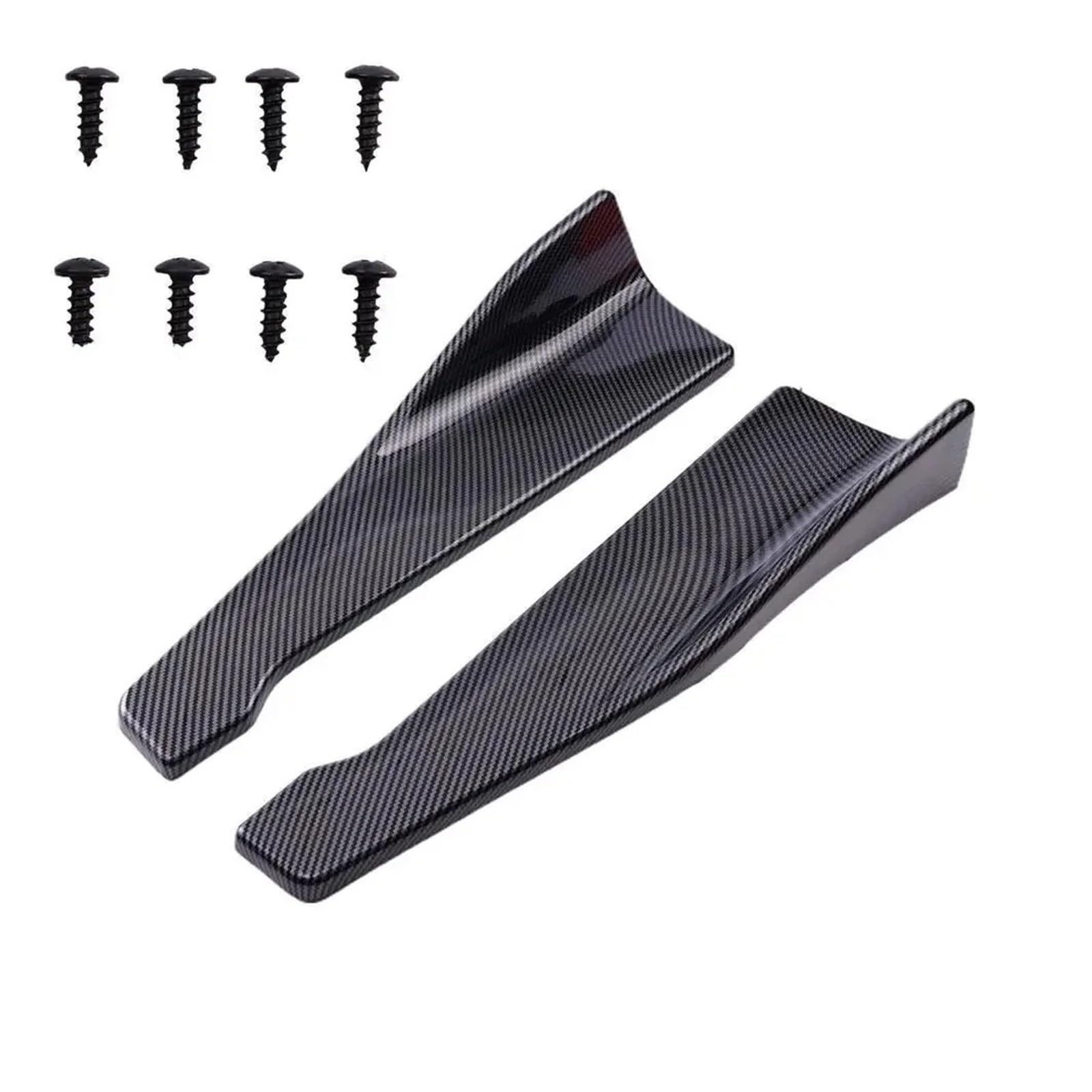 Spoiler 48CM Länge Universal Auto Vorne Hinten Stoßstange Streifen Lip Spoiler Diffusor Splitter Scratch Protector Spoilerlippe(Color B) von HXVGEGKPYK
