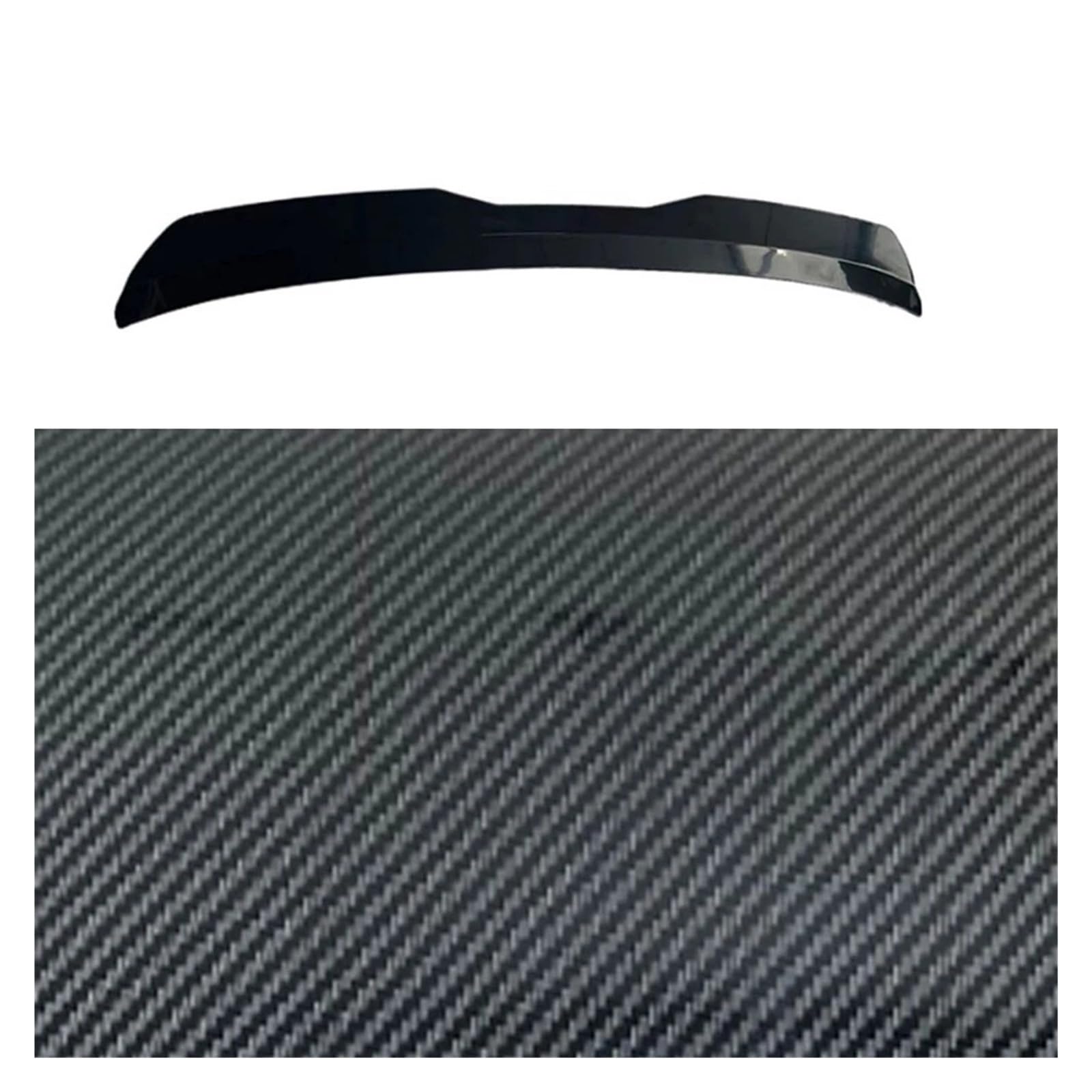 Spoiler Auto Heckspoiler Trim Trunk Heckspoiler Mit Klebeband Modifizierte Teile Spoilerlippe(Carbon Fiber Black) von HXVGEGKPYK