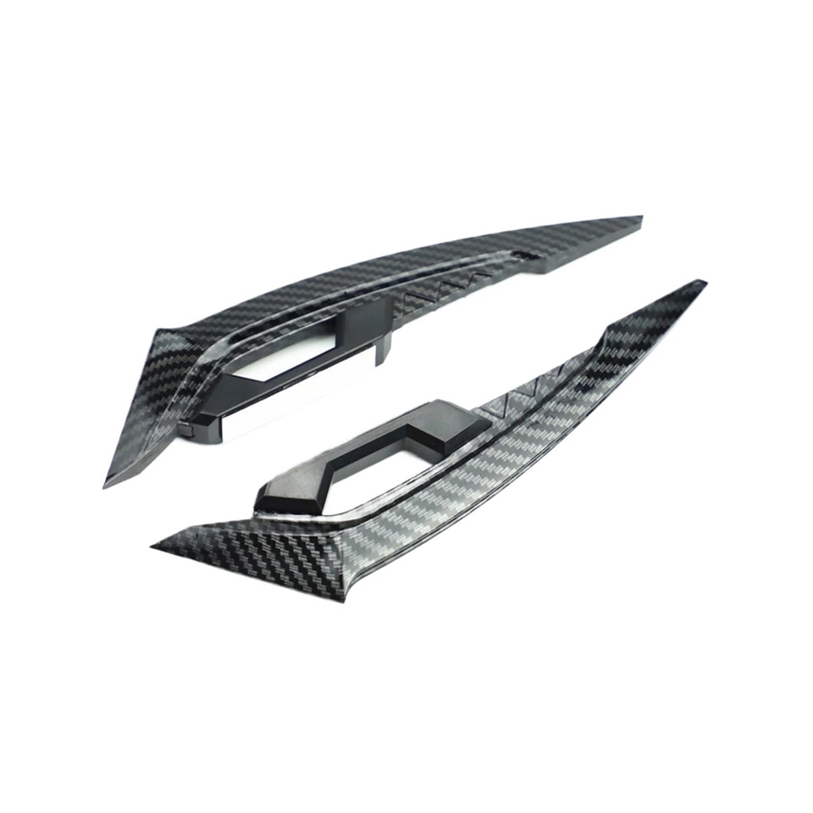 2Pcs Motorrad Winglets Front Side Spoiler Aerodynamische Flügel Set Feste Flügel Mit Klebstoff Dekoration Aufkleber(Carbon look) von HXYLS