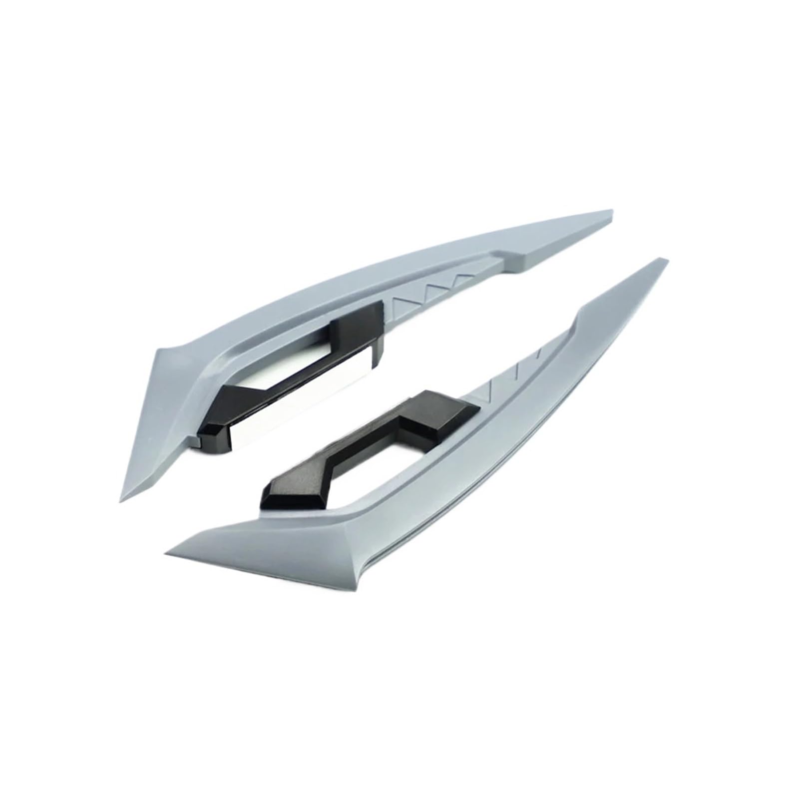 2Pcs Motorrad Winglets Front Side Spoiler Aerodynamische Flügel Set Feste Flügel Mit Klebstoff Dekoration Aufkleber(Gray) von HXYLS