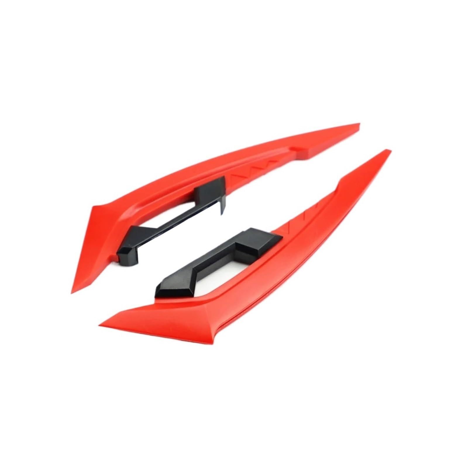 2Pcs Motorrad Winglets Front Side Spoiler Aerodynamische Flügel Set Feste Flügel Mit Klebstoff Dekoration Aufkleber(Red) von HXYLS