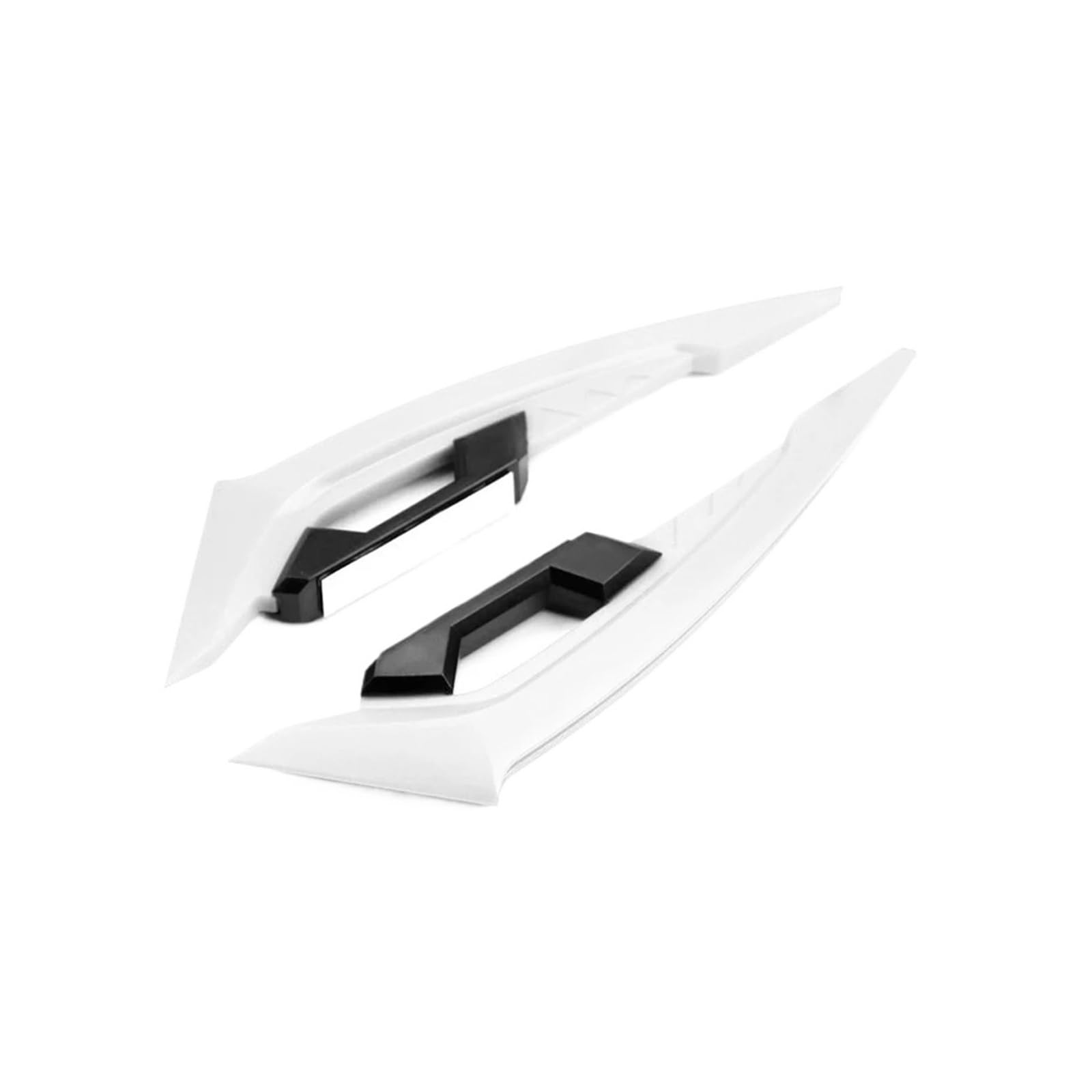 2Pcs Motorrad Winglets Front Side Spoiler Aerodynamische Flügel Set Feste Flügel Mit Klebstoff Dekoration Aufkleber(White) von HXYLS