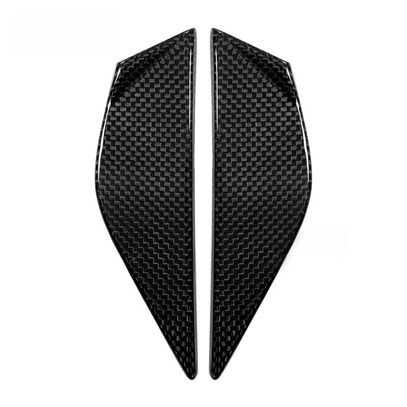 Carbon Fiber Rückspiegelabdeckung Frontverkleidung Motorrad Modifizierte Teile Dekorieren Kappe Kompatibel Mit V2 V4 V4S 2018-2023 2024(Gloss Black) von HXYLS