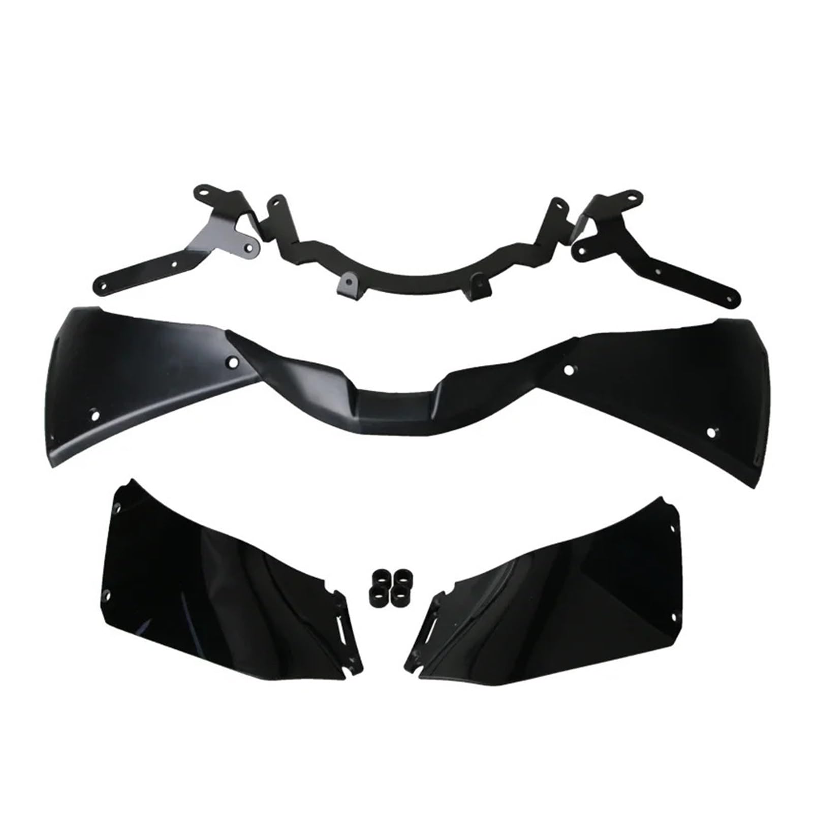 Dekorativer Stabilisator-Deflektor for Motorrad, kompatibel mit CBR1000RR-R 2021 – Frontverkleidung, seitlicher Winglet-Spoiler(Black) von HXYLS